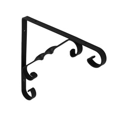 Securit Ornamental Scroll Bracket Black 150x150mm