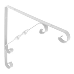 Securit White Ornamental Scroll Bracket 250 x 250mm