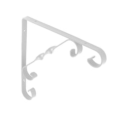 Securit White Ornamental Scroll Bracket 200x200mm