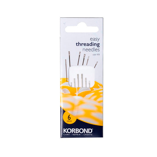 Korbond Easy Thread Needles 6 Piece