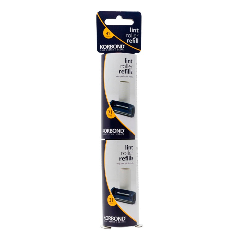 Korbond Lint Roller Refills 2 x 3m