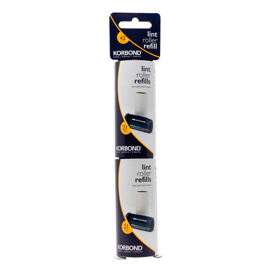 Korbond Lint Roller Refills 2 x 3m
