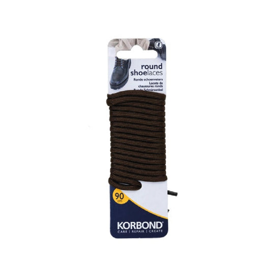 Korbond Brown Round Shoe Laces 90cm