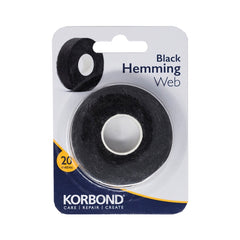 Korbond Hemming Web Black 20m