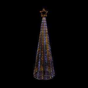 Premier Multi Action FlexiBright Pyramid Tree 2.1m