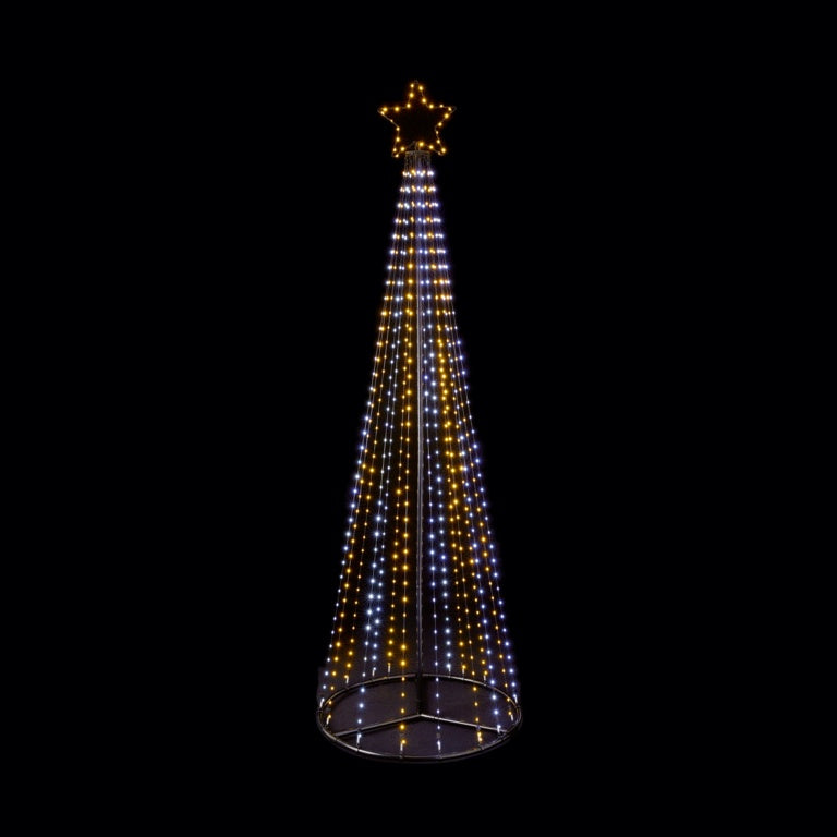 Premier Multi Action FlexiBright Pyramid Tree 2.1m