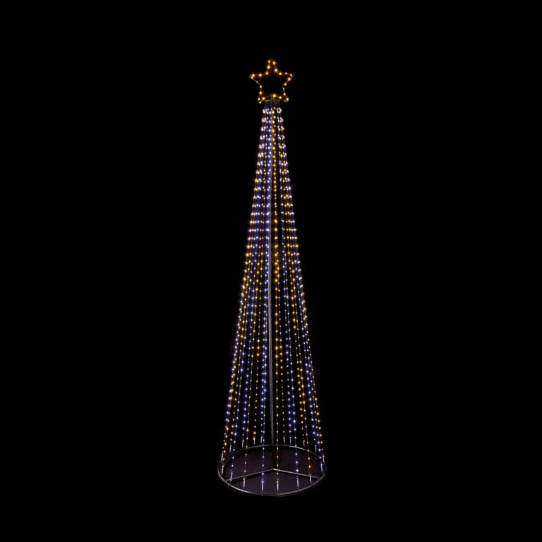 Premier Multi Action FlexiBright Pyramid Tree 2.5m