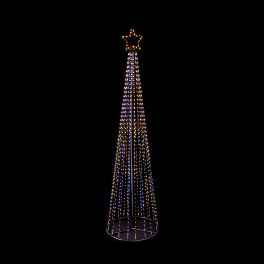 Premier Multi Action FlexiBright Pyramid Tree 2.5m