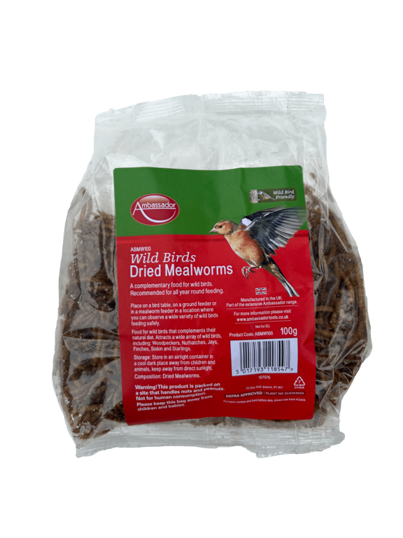 Ambassador Dried Mealworms 100g