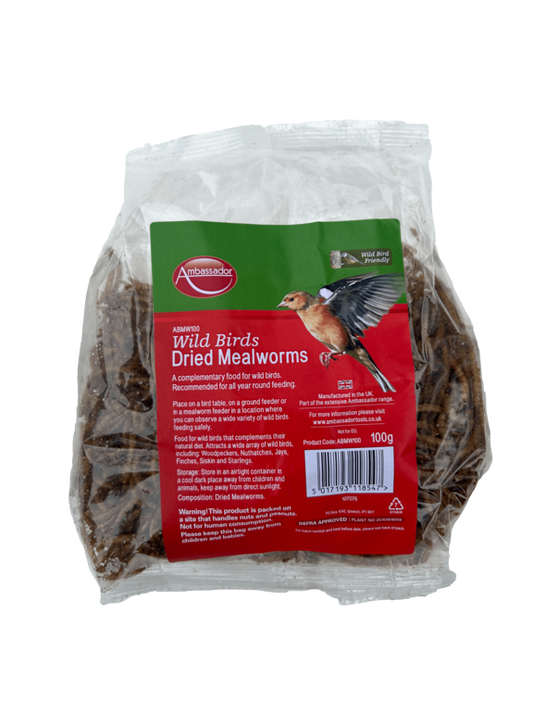 Ambassador Dried Mealworms 100g