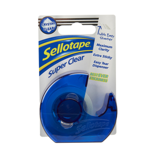 Sellotape Super Clear Dispenser 18mm x 15m