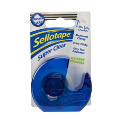 Sellotape Super Clear Dispenser 18mm x 15m