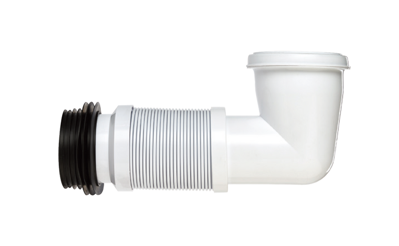 Securplumb Bent Flexible W/C Pan Connector 300 600mm