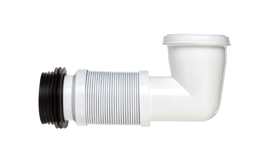 Securplumb Bent Flexible W/C Pan Connector 300 600mm