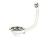Securplumb Stainless Steel Sink Basket Strainer & Overflow 40mm