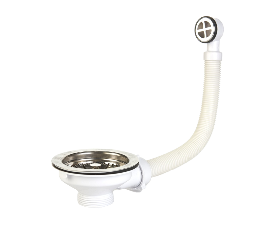 Securplumb Stainless Steel Sink Basket Strainer & Overflow 40mm