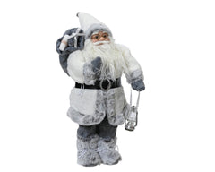 Kaemingk White Santa 30cm 45cm 60cm Christmas Figurine Holiday Decor