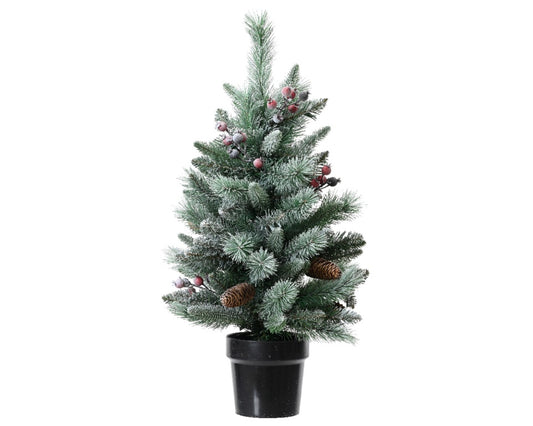 Kaemingk Windham Mini Tree Snowy Green & White 75cm