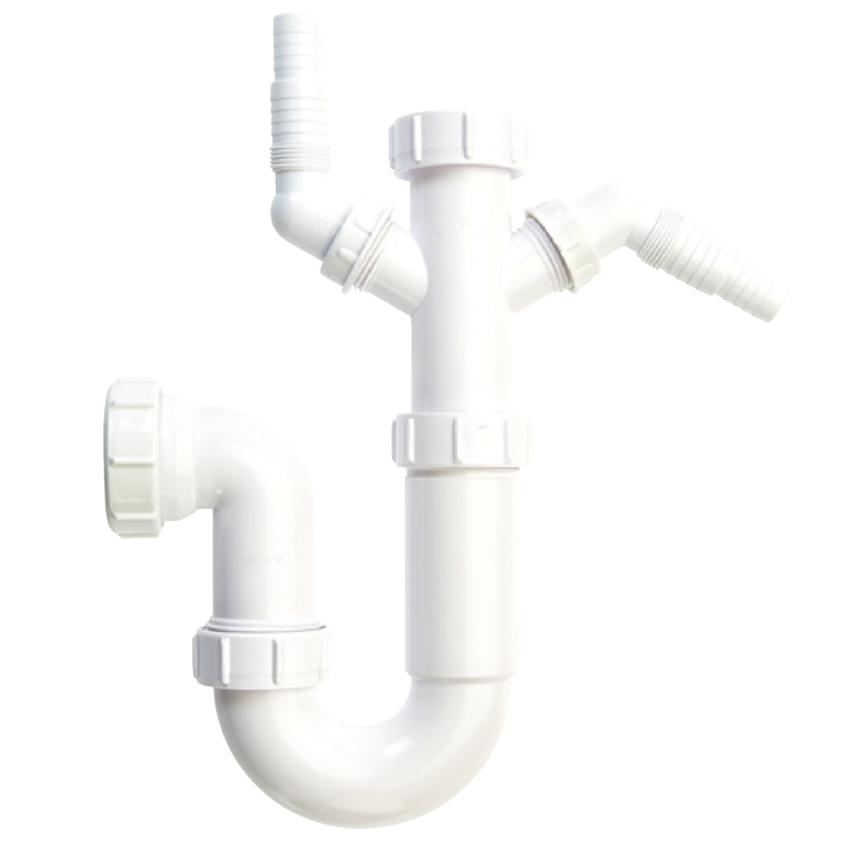 Securplumb Washing Machine Waste Trap 2 Spigot 40 x 75mm