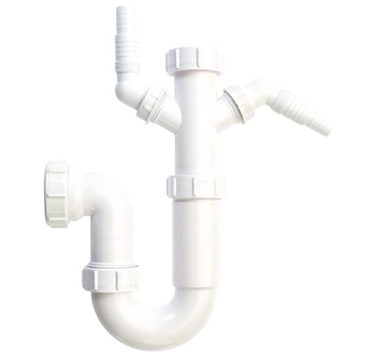 Securplumb Washing Machine Waste Trap 2 Spigot 40 x 75mm