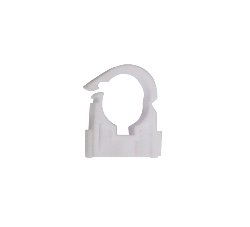 Securplumb 15mm White Clip Over Pipe Clips Pack 50