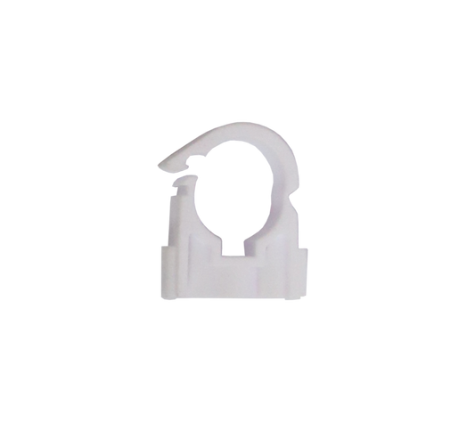 Securplumb 15mm White Clip Over Pipe Clips Pack 50