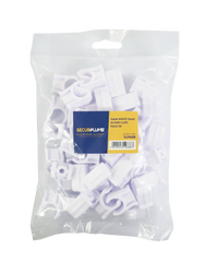Securplumb 15mm Snap In Pipe Clips Pack 50