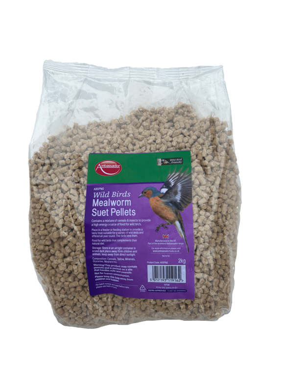 Ambassador Mealworm Suet Pellets 2kg