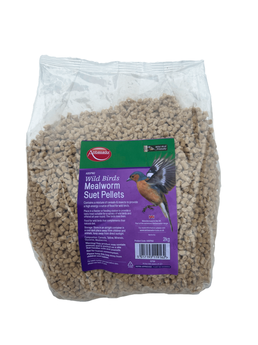 Ambassador Mealworm Suet Pellets 2kg