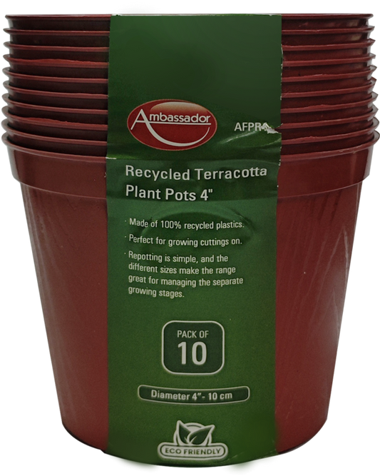 Ambassador Terracotta Plant Pots 5" Pack 5