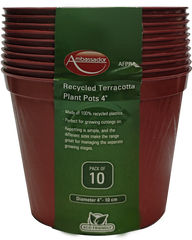 Ambassador Terracotta Plant Pots 5" Pack 5