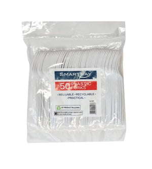 Smartway Plastic Forks Pack 50
