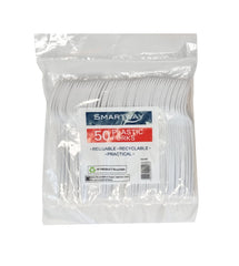 Smartway Plastic Forks Pack 50