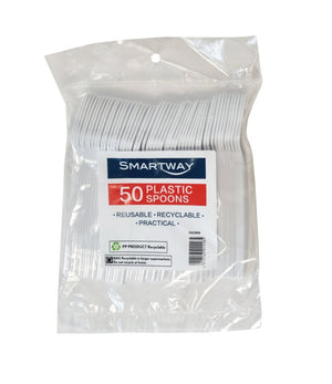 Smartway Plastic Spoons Pack 50