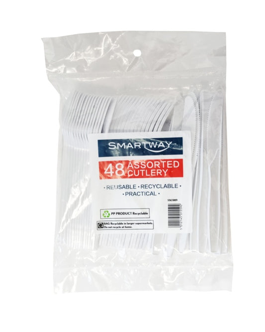 Smartway Assorted Cutlery Pack 48