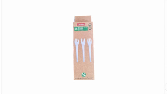 Caroline Paper Forks Pack 18