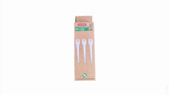 Caroline Paper Forks Pack 18