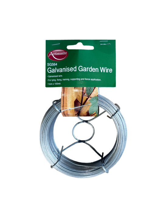 Ambassador Galvanised Garden Wire 100m x 1mm