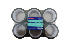 SupaDec Brown Tape 48mm x 66m Pack 6