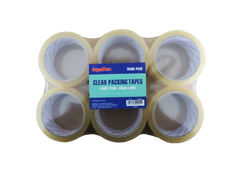 SupaDec Clear Tape 48mm x 66m Pack 6