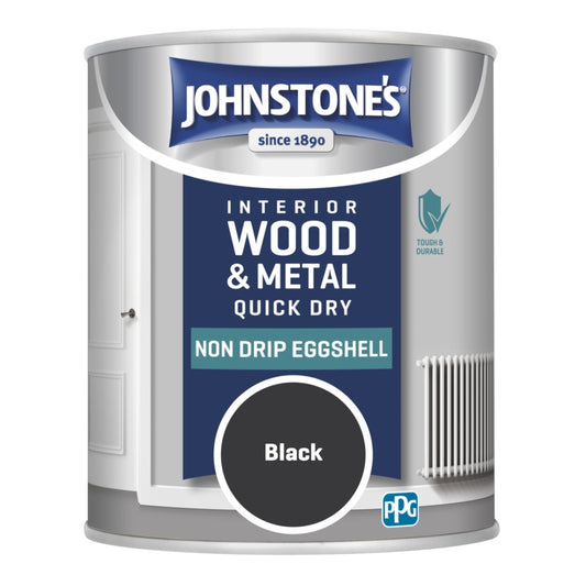 Johnstone's Non Drip Eggshell 750ml Black