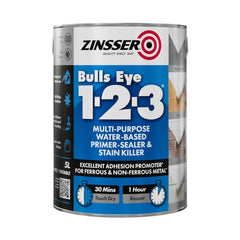 Zinsser Bullseye 1-2-3 Water Based Primer Stain Killer 5L