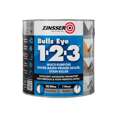 Zinsser Bullseye 1-2-3 Water Based Primer Stain Killer 2.5L