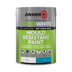 Zinsser Perma-White Interior Satin Mould Resistant Paint 5L
