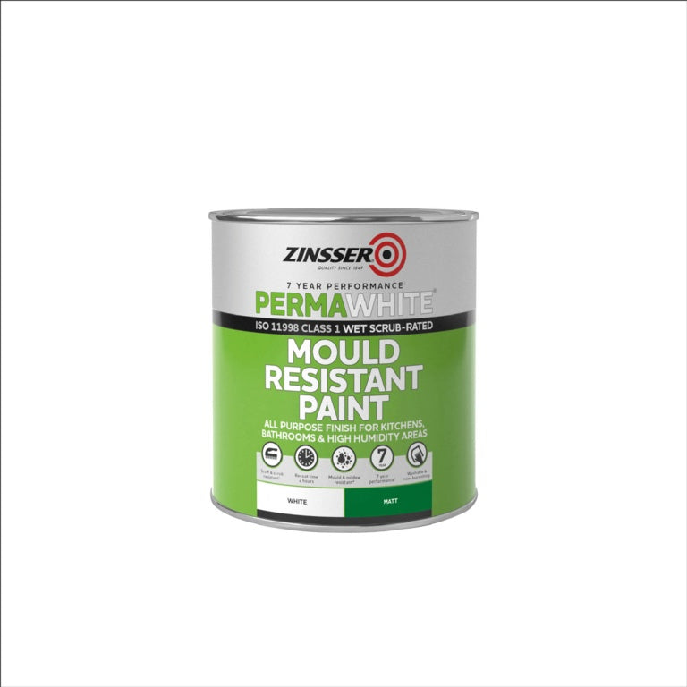 Zinsser Perma-White Interior Matt Mould Resistant Paint 5L