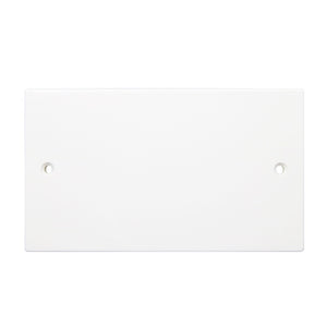 Securlec 2 Gang Blanking Plate Square Edge