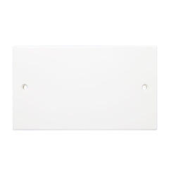 Securlec 2 Gang Blanking Plate Square Edge