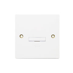 Securlec Square 1 Gang Unswitched Fused Spur Square Edge