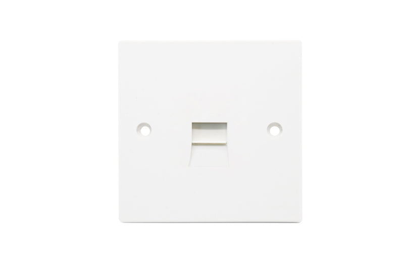Securlec 1 Gang Telephone Socket Square Edge