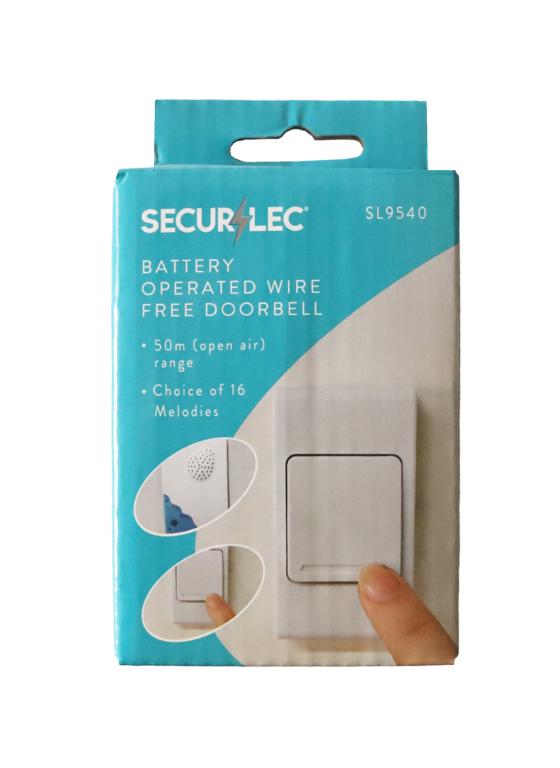 Securlec Wireless Doorbell & Chime 50m